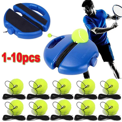Elevate Your Game with the Heavy Duty Tennis Training Aids Base - Elastic Rope Ball for Self-Practice and Skill Enhancement
